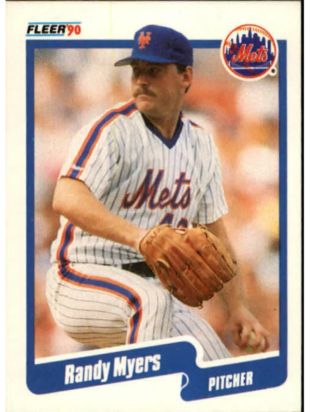 1990 Randy Myers Fleer Baseball Card #213